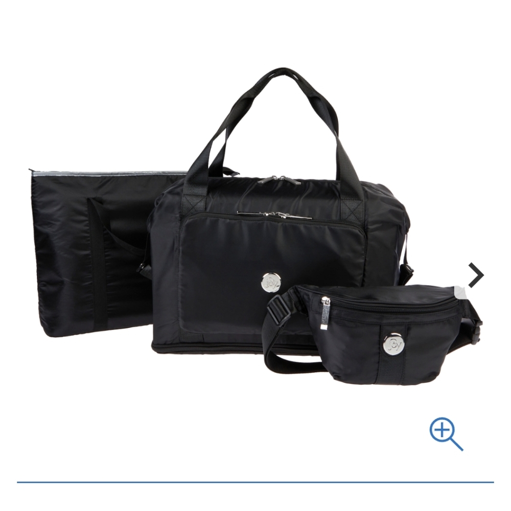 Joy Mangano CleanBoss Expandable Pop Tote with Belt Bag & New Cooler Bag